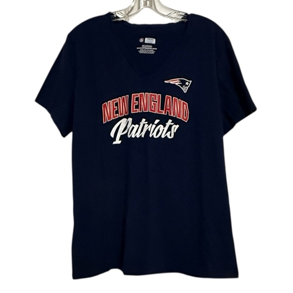 NFL New England Patriots Navy Blue Short Sleeve Tee - Picture 1 of 3